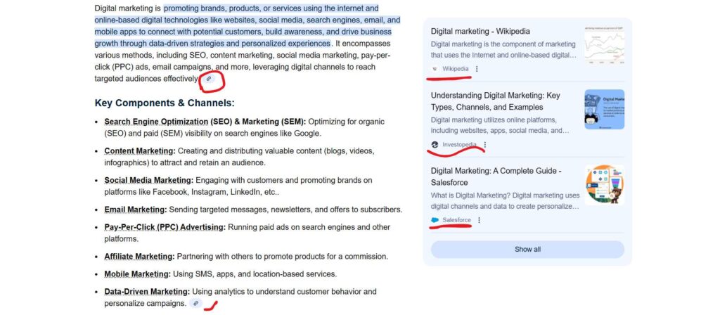  llms and ai overview (citations)